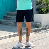파이브라지 빅사이즈 린넨 썸머 여름 코튼 밴딩 워싱 5부 반바지