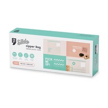 생활쉼표 슬라이드 지퍼백 대형 25p + 특대형 25p 세트, 1세트, 혼합