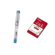 파이롯트 프레라 이로아이 만년필 + 카트리지 5p 세트, CM, TLB(만년필), 레드(카트리지)