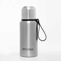 핫 앤 콜드 듀얼 진공 보온병, 실버, 500ml
