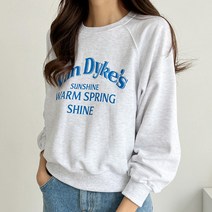 여성용 데일리 래터링 쭈리 맨투맨 #110419