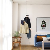 디베르 스탠다드 폴행거 3F, 화이트 + 블랙