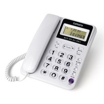 아이텍 발신자 유선 전화기, GND-100(화이트)