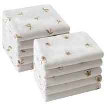 베이비앤아이 유아용 소프트 사각 천 기저귀 2종 x 5매 세트, 라미, 올리브, 1세트