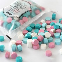 미화부장 실링 왁스 비즈 씰링 왁스 씰왁스 100P 세트, 12 첫사랑, 1세트