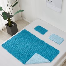 꼼띠아 아이스 양면 쿨매트 특대형 세트, 초록빛바다