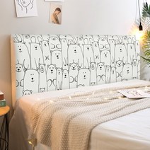 헤스티아 귀여운 소프트침대 헤드 커버, A04