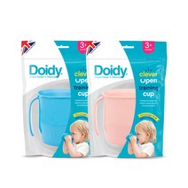 도이디 빅키페그 컵, 블루, 베이비핑크, 2개