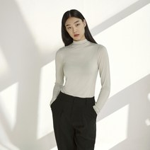 미카이브 여성용 세컨스킨 터틀넥 티셔츠 HVTS721F