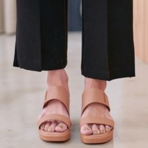 플랙슈 여성용 투스트랩 웨지 샌들 5cm