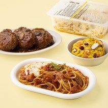 슈퍼키친 바로만든 데미함박 스테이크 390g + 치즈오븐 파스타 350g + 단호박 샐러드 160g 세트, 1세트