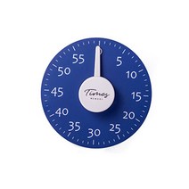 오브앤오브 시계 디자인 타이머, 블루, 1개
