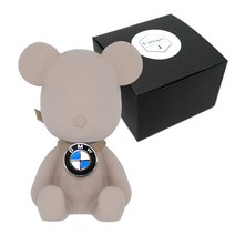 라띠크제이 엠블럼 베어 차량용 방향제 BMW 베이지 + 리필 베이비파우더 5ml, 1세트