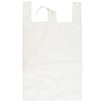 애니돌 손잡이 마트 비닐봉투 유백, 27L, 100개