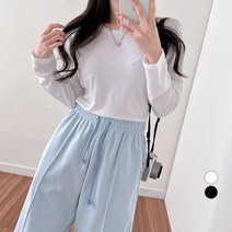밀키버터 여성용 속기모 크롭 라운드 티셔츠