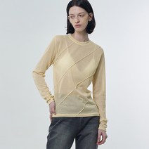 로켓런치 여성용 R DIAGONAL PINTUCK 긴팔 티셔츠