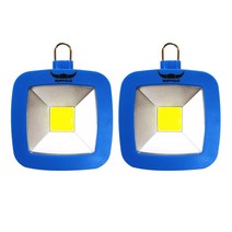 버팔로 미니 스퀘어 LED 캠핑 랜턴, 블루, 2개