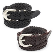 테드브라운 여성용 둥근니켈버클 꽈배기 캐주얼 벨트 2종 세트