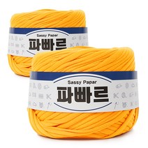 쎄비 파빠르 패브릭얀 뜨개실 500g x 2p, 22 개나리, 95m
