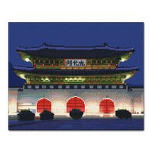 아디코 LED 보석십자수 DIY 키트, 광화문, 1세트