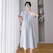 마켓A 차이 플라워 패턴 임부 원피스