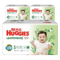 하기스 네이처메이드밤부 밴드형 기저귀 여아용 중형 3단계(7~10kg), 144매