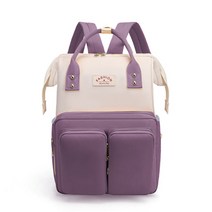 JCP 컬러 더블 포켓 베이비 백팩, 퍼플