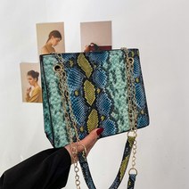 JCP 레트로 파이톤 체인 숄더백