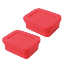 유하우스 삶아 쓰는 실리콘 밀폐용기 코랄 150ml, 2개, 단품