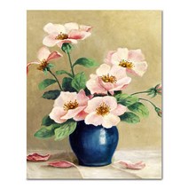 아디코 DIY 페인팅 정물화 명화그리기 40 x 50 cm, 블루화병과 핑크꽃(PG24)