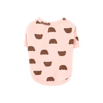 도그아이 강아지 베어베어 티셔츠, 핑크