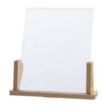 더블시옷 북유럽 심플 우드 탁상 거울 대, 옐로우