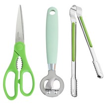 제니얼 나노 N타입 102 가위 + 오프너 + 다용도집게 대 세트, 그린 + 실버