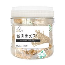 권뱅푸드 건조 팽이버섯차 티백, 50g, 1개