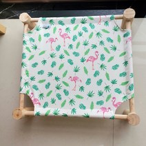 반려동물 전용 침대, 플라밍고 화이트