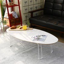 자작나무 HPM 접이식 테이블 미러형, 까라라마블