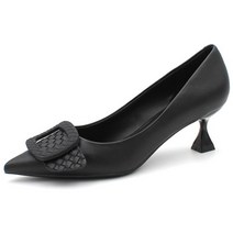 소녀 사각 데코 스틸레토 하이힐