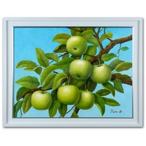 KNHART 청사과 그림, 실버라인 화이트