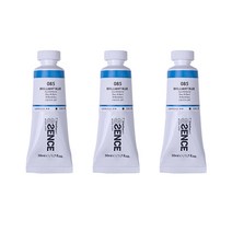 신한에쎈스 아크릴 컬러 물감 Tube A 시리즈 브릴리언트 블루 3p, 1색, 50ml