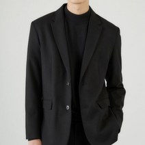 210에디트 남성용 간절기 도톰 스판 블레이저 자켓