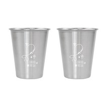 언더더씨 304스텐 심플컵 350ml, 2개