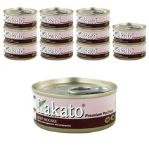 카카토 전연령용 컴플리멘타리 프리미엄 고양이 주식캔 비프무스, 70g, 소, 12개