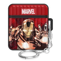 마블 빈티지 아머 캐리어 에어팟 케이스 + 키링 세트, 아이언맨