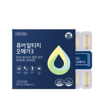 그린스토어 퓨어 알티지 오메가3, 1개, 60정, 60정
