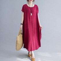 유니제이 서먼 라운드 항아리 롱 원피스