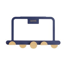 북유럽 라운드 도어 후크, 블루, 1개