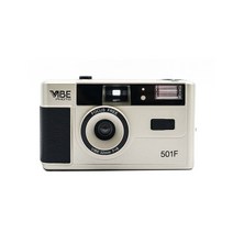 [독일필름카메라] 바이브 레트로 필름 카메라 토이카메라, 501F(화이트), 1개