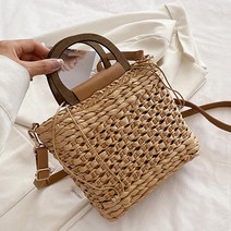 위빙 라탄 메신저백