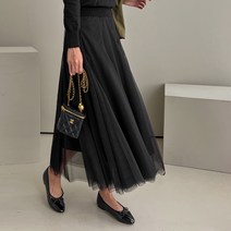 쿨쿠 여성용 샤 밴딩 스커트