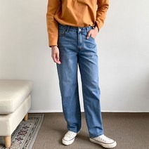 헤이진 남성용 롱 데님 와이드 청바지 2912